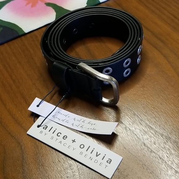 💕ALICE + OLIVIA💕 Eve Double Wrap Belt in Black - Picture 7 of 11